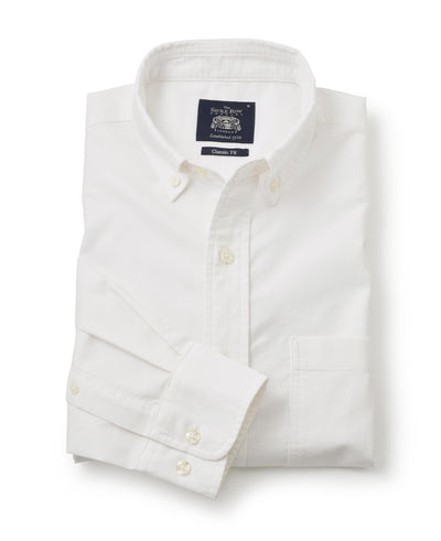 White Classic Fit Oxford Shirt