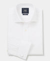 White Cotton Slim Fit Non-Iron Shirt - French Cuff