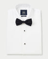 White Marcella Bib Front Classic Fit Dress Shirt - French Cuff